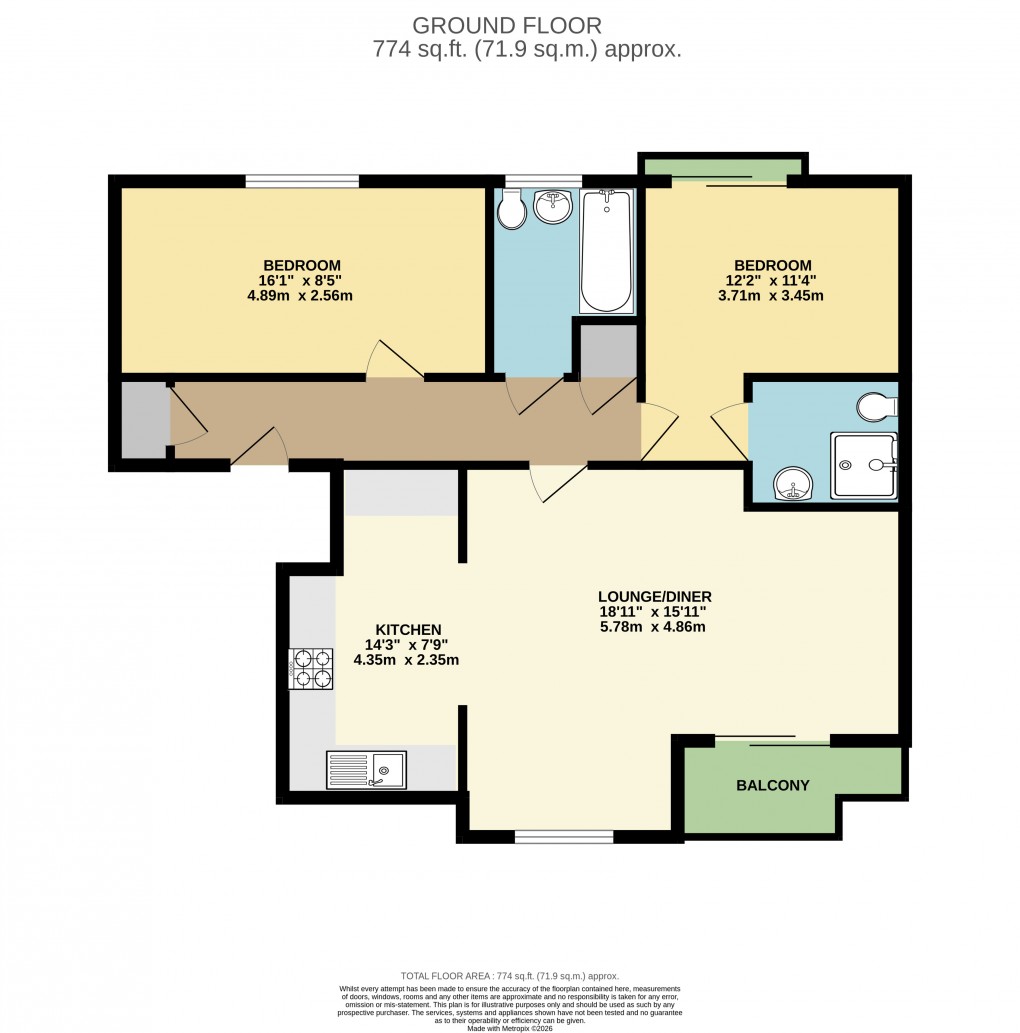 Floorplan for Broughton, Milton Keynes, Buckinghamshire