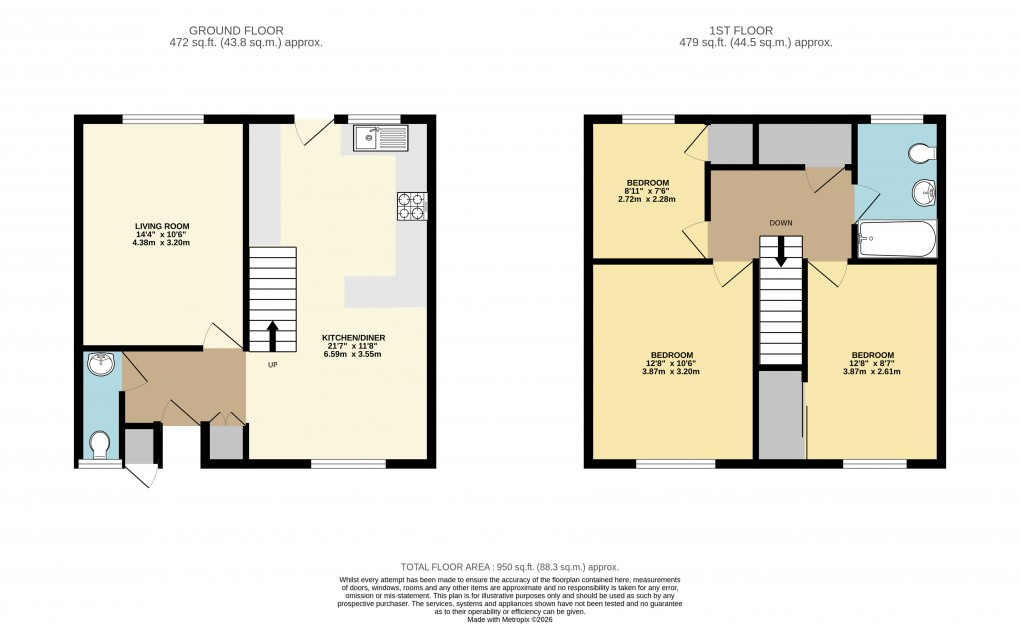 Floorplan for Hodge Lea