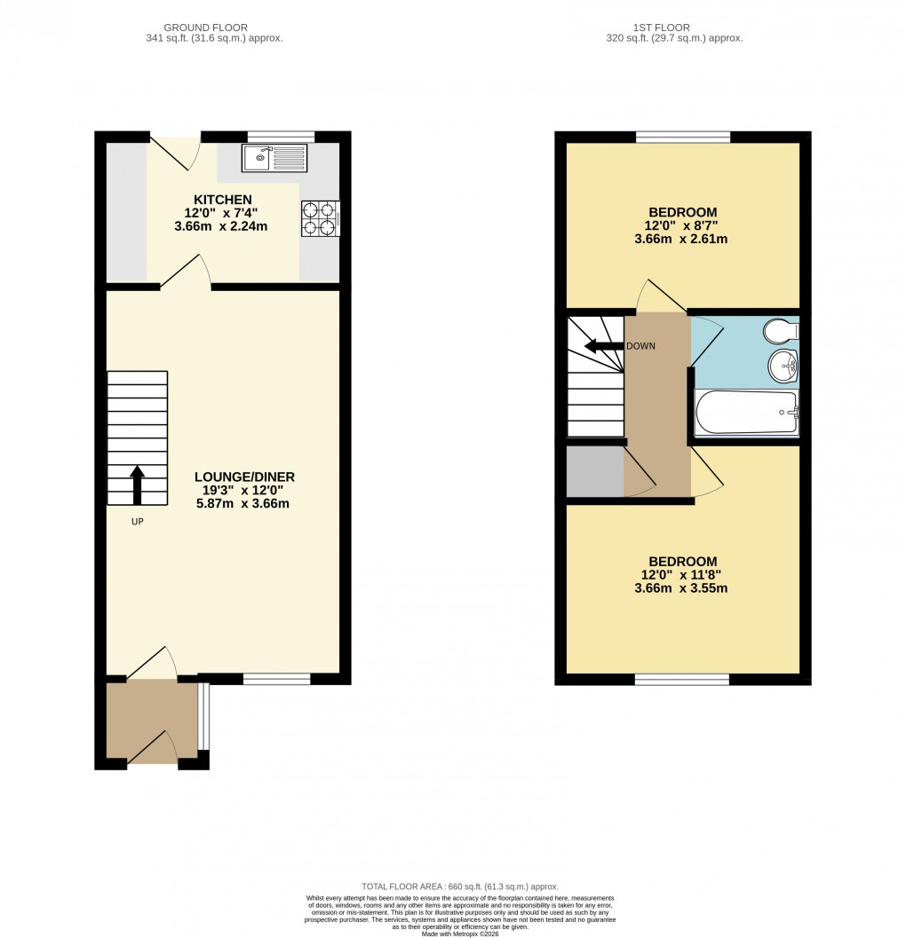 Floorplan for Two Mile Ash