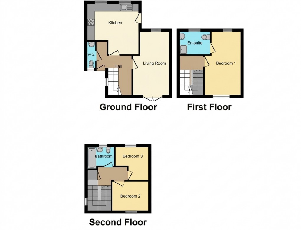 Floorplan for Crownhill, Milton Keynes, Bucks