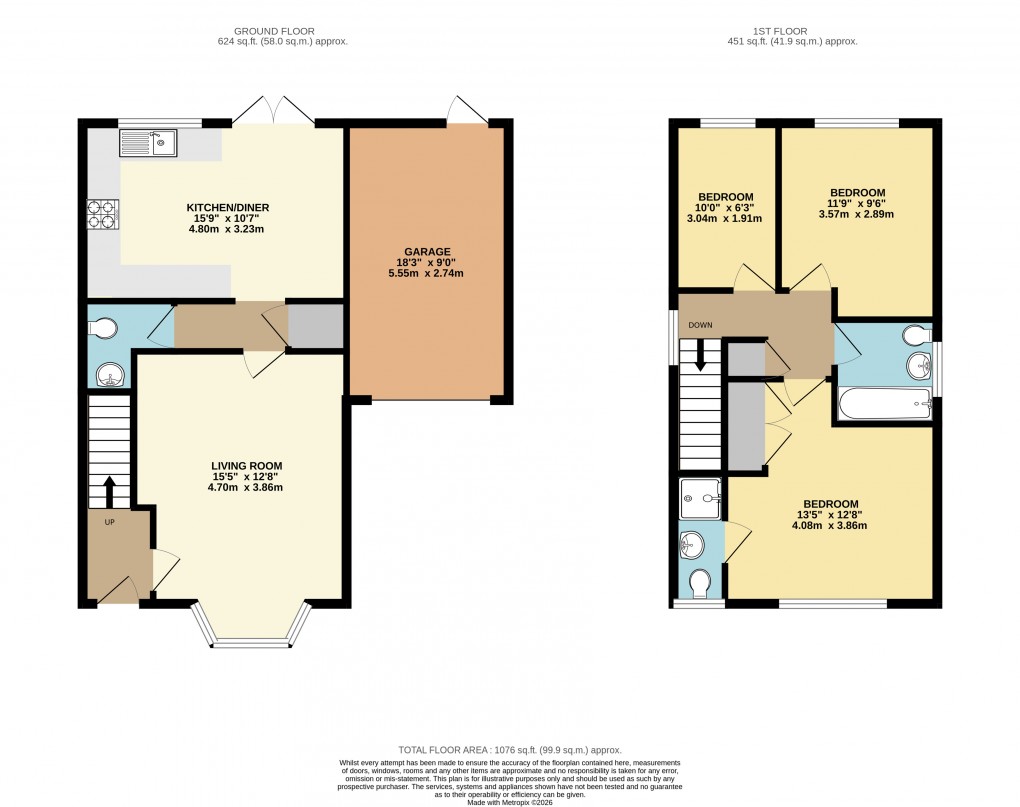 Floorplan for Oakhill, Milton Keynes, Bucks