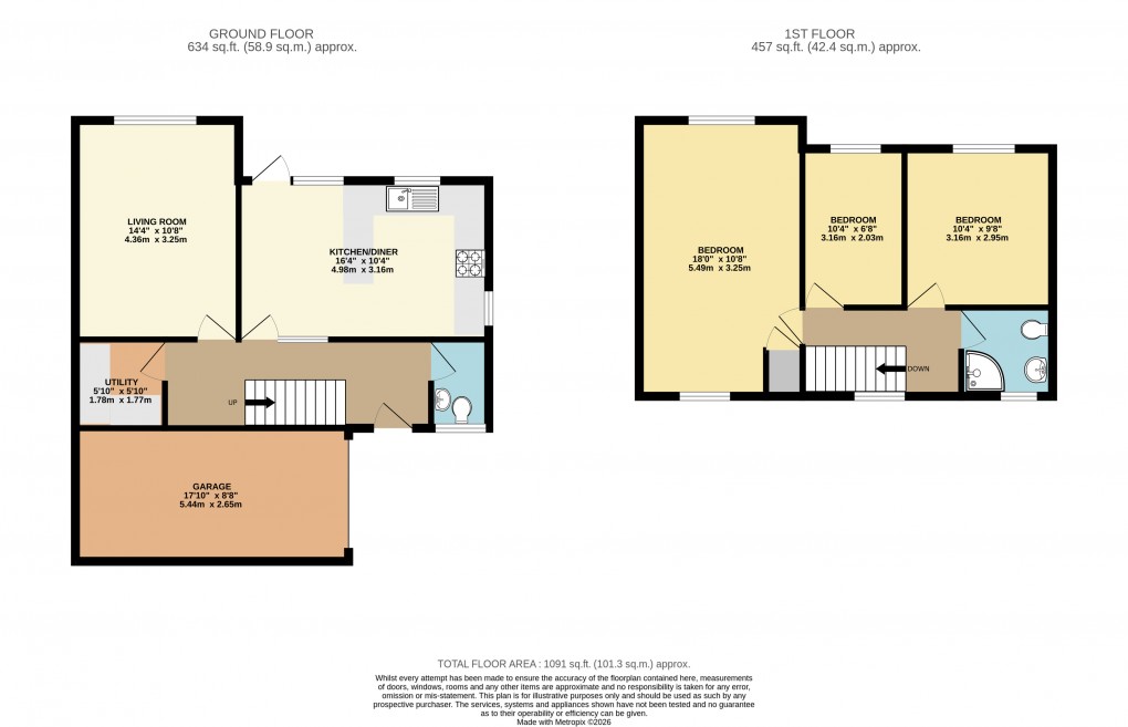 Floorplan for Downs Barn