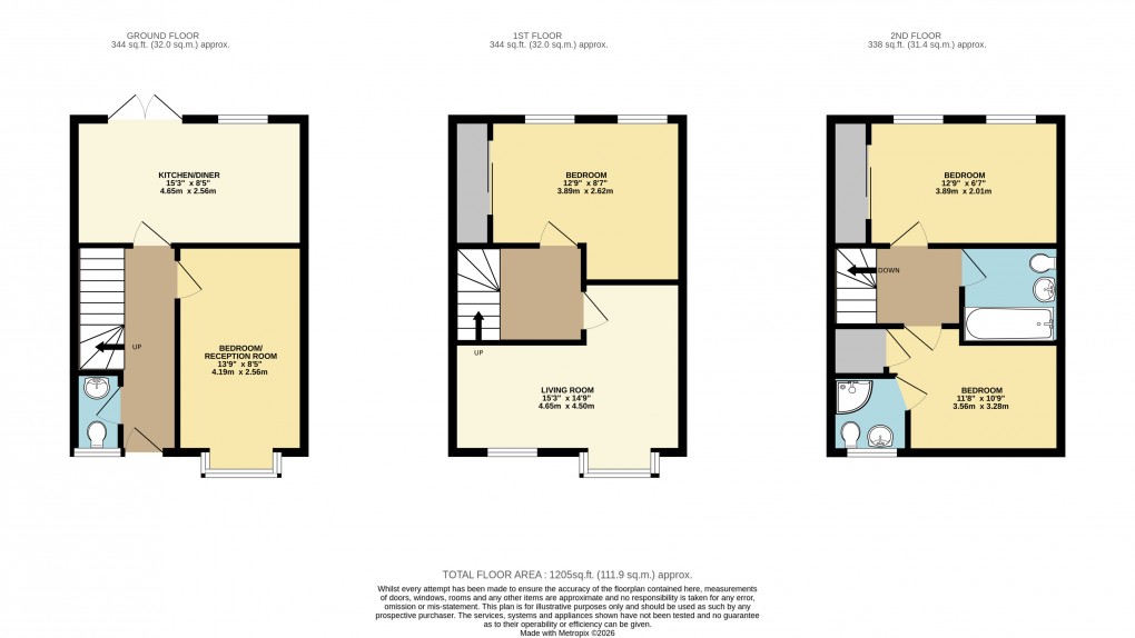 Floorplan for Broughton, Milton Keynes