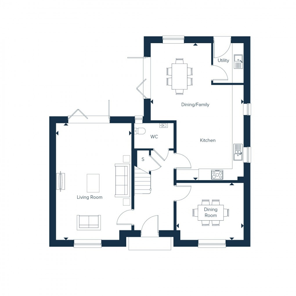 Floorplan for The Grange At Roxton, School Lane, Roxton