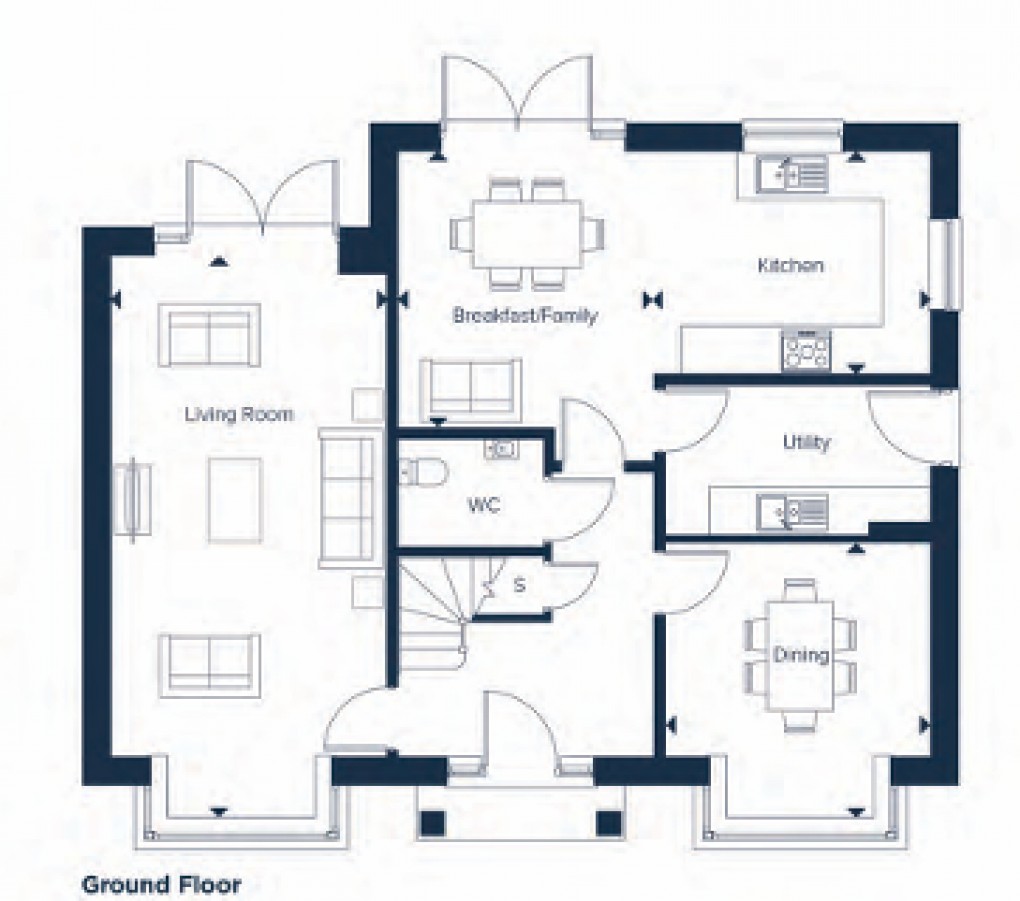 Floorplan for The Grange At Roxton, School Lane, Roxton