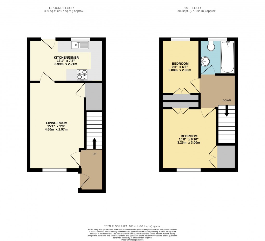 Floorplan for Willen Park, Milton Keynes