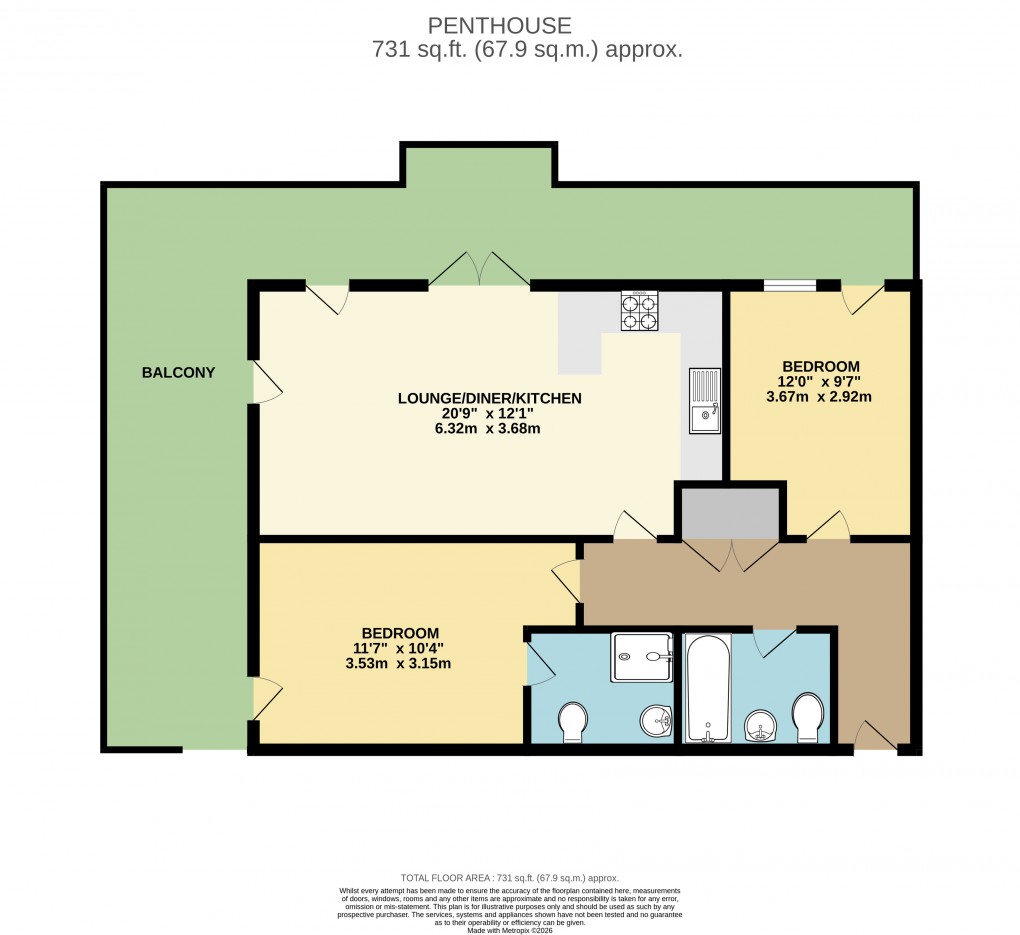 Floorplan for Campbell Park