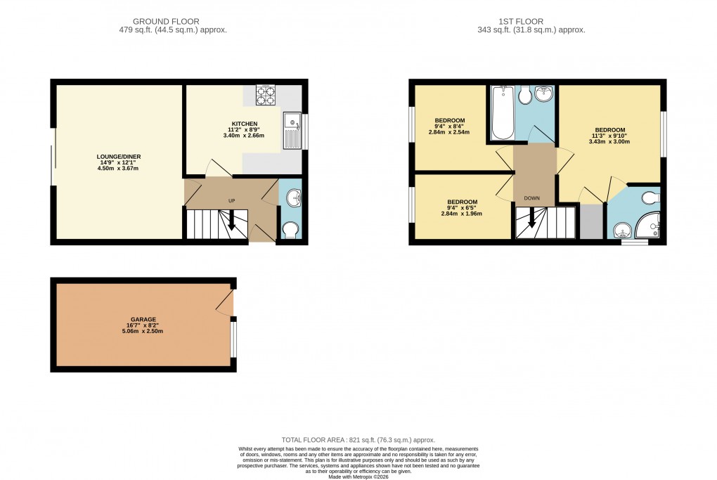 Floorplan for Monktson, Milton Keynes, Bucks