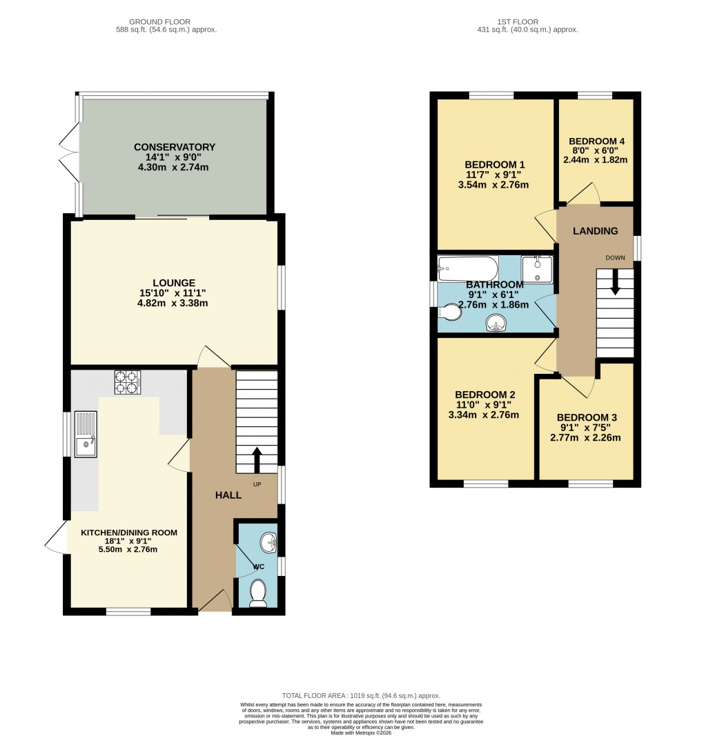 Floorplan for Emerson Valley, Milton Keynes, Buckinghamshire