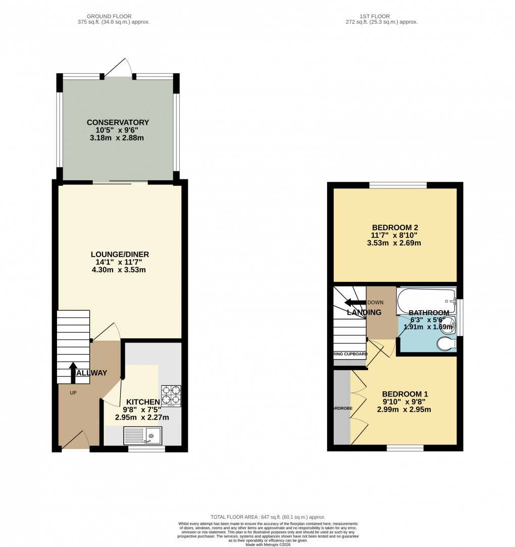 Floorplan for Monkston, Milton Keynes, Buckinghamshire