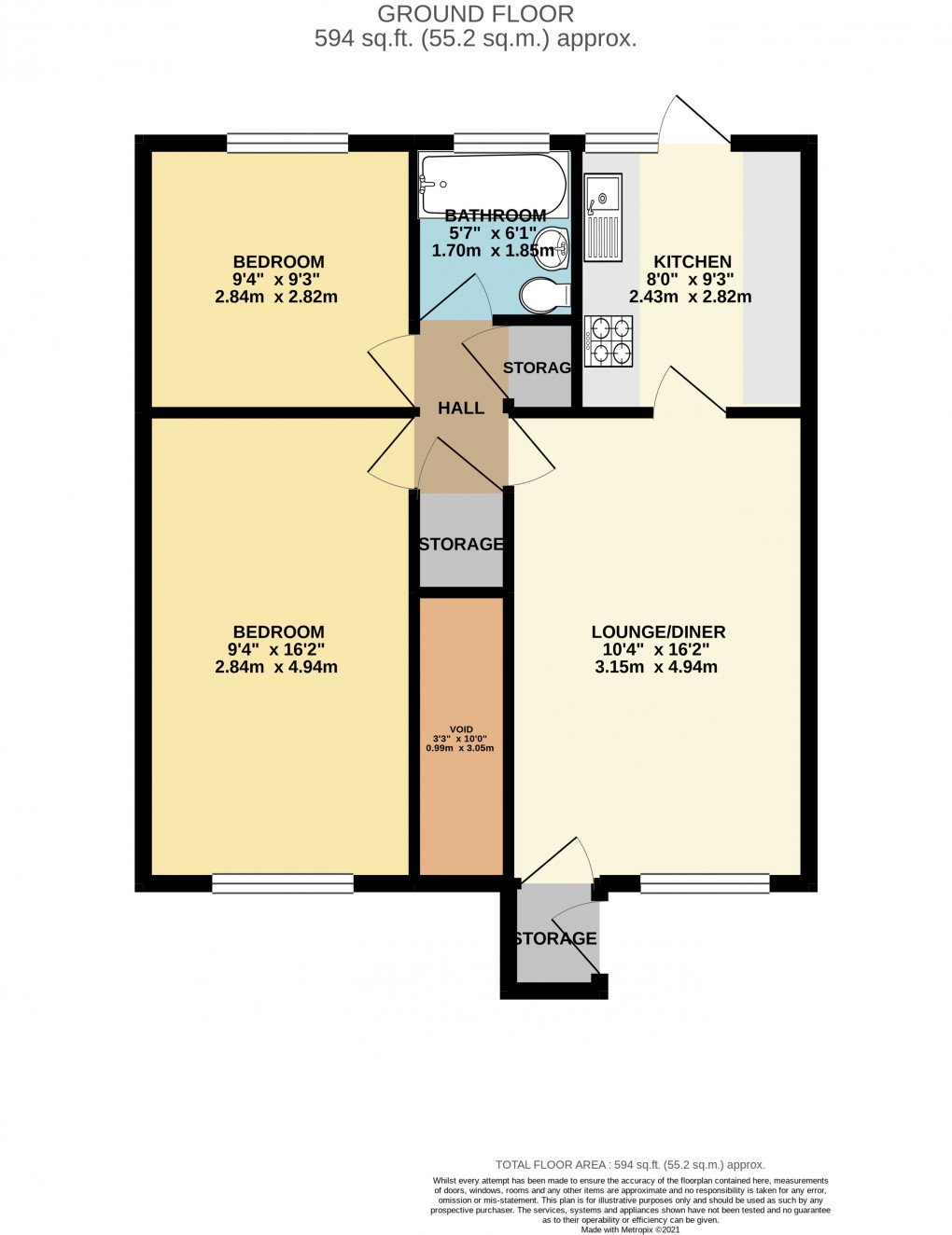 Floorplan for Stantonbury, Buckinghamshire