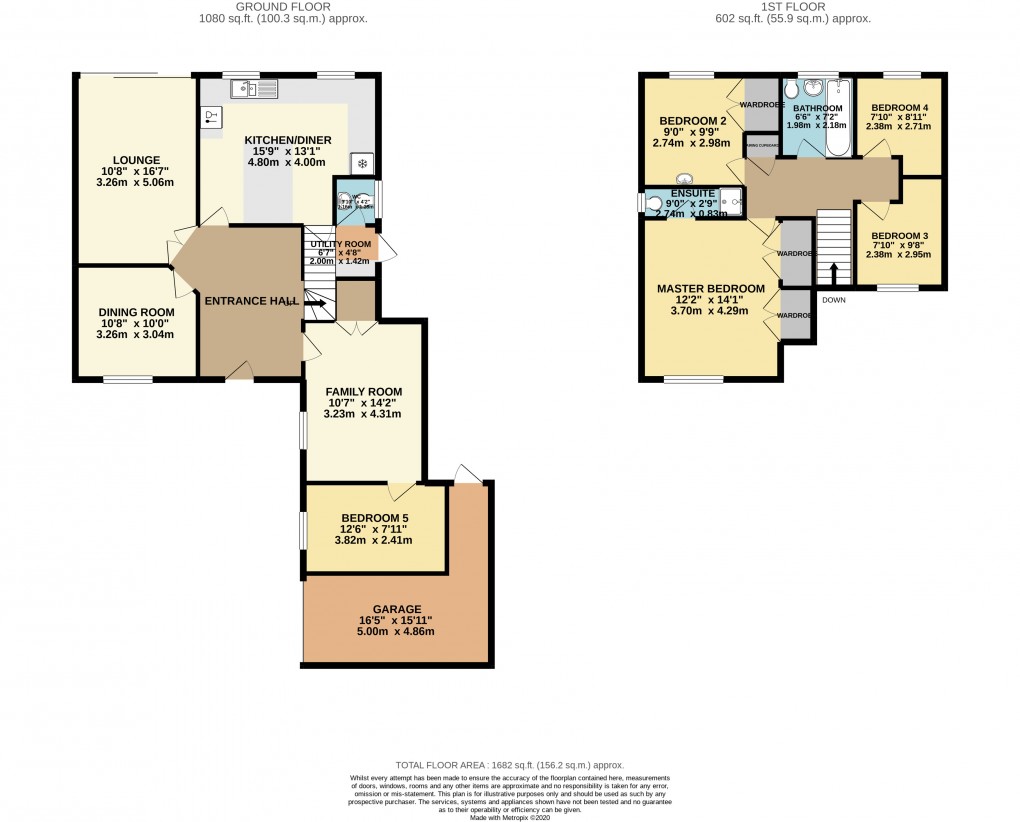 Floorplan for Shenley Brook End, Buckinghamshire