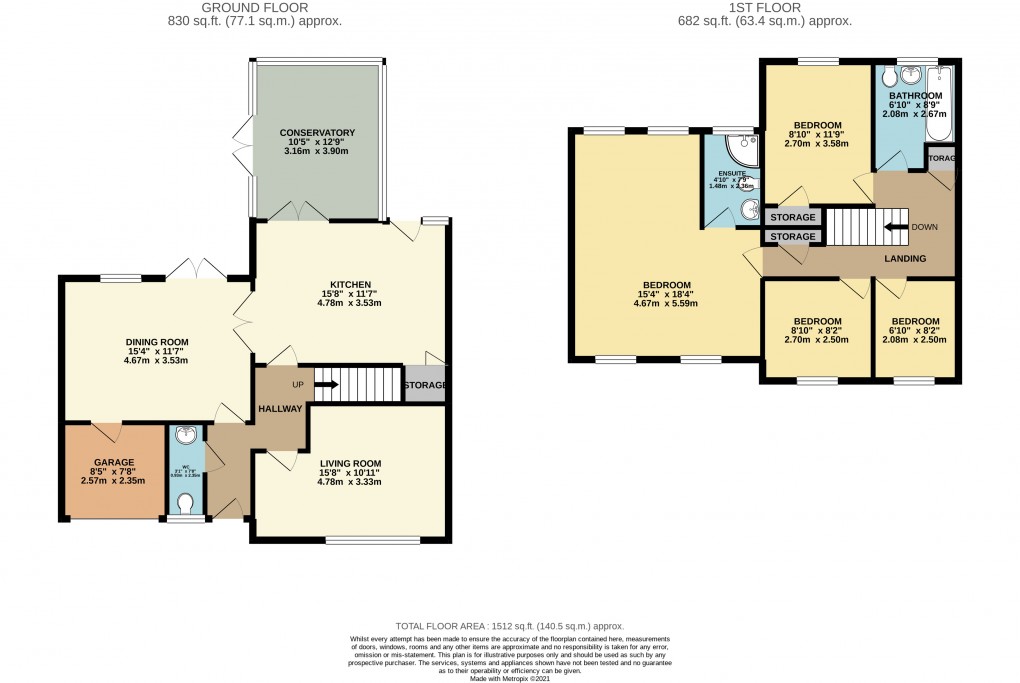 Floorplan for Tinkers Bridge, Buckinghamshire