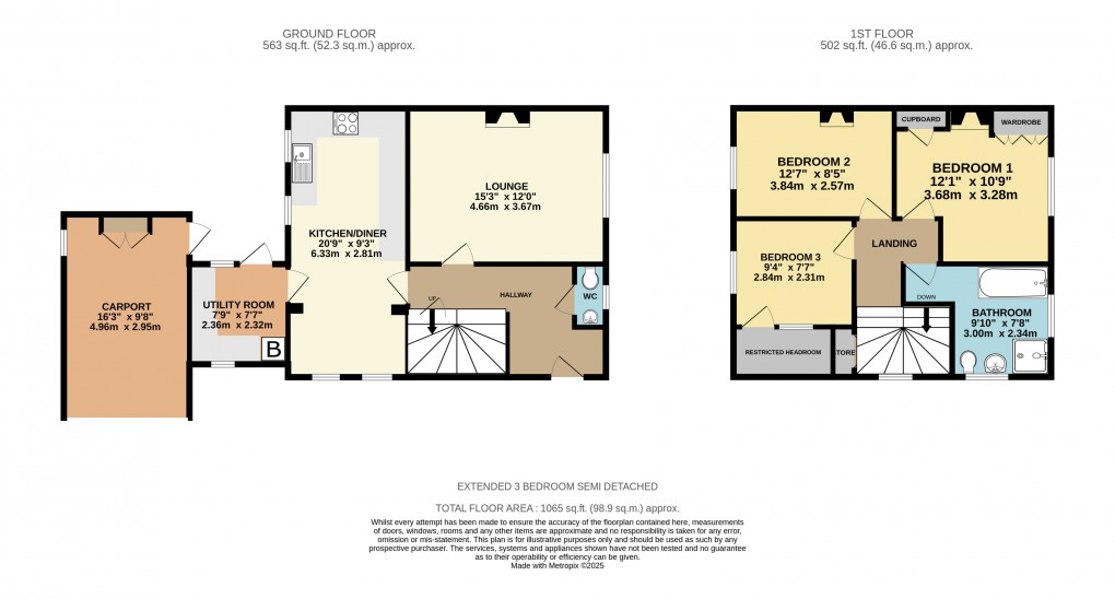 Floorplan for North Crawley, Newport Pagnell, Buckinghamshire