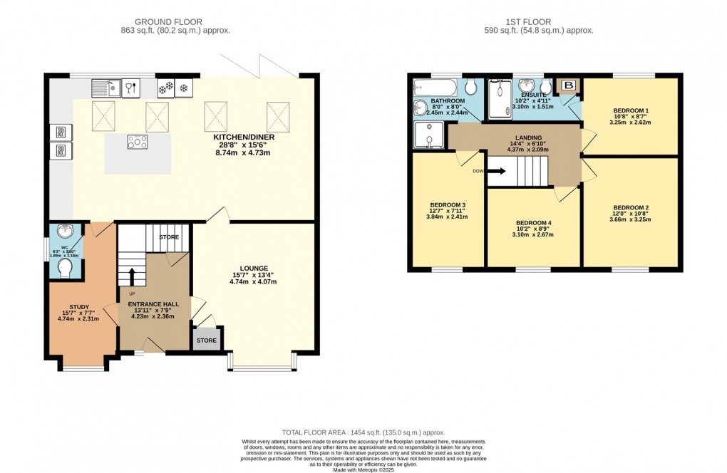 Floorplan for Great Linford, Milton Keynes, Buckinghamshire