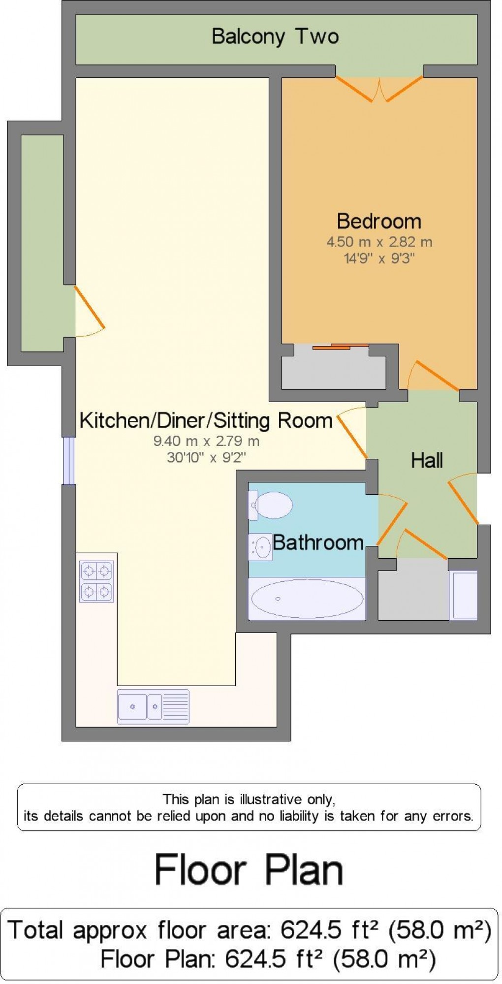 Floorplan for Bletchley, Milton Keynes