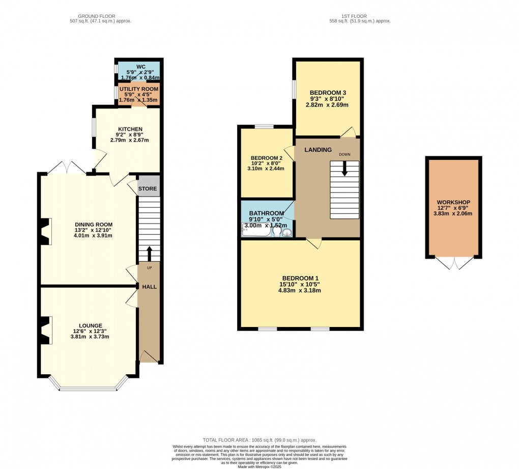 Floorplan for Marsh Drive, Great Linford, Milton Keynes