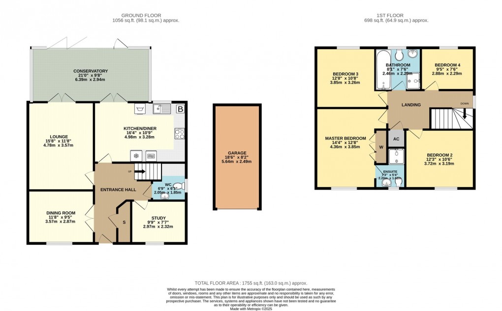 Floorplan for Oakridge Park, Milton Keynes, Buckinghamshire
