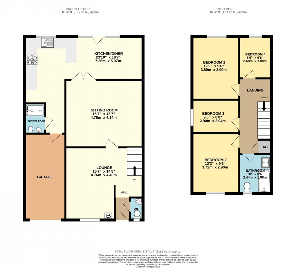 Floorplan for Stantonbury, Milton Keynes, Buckinghamshire