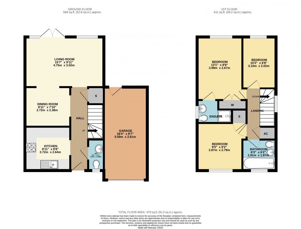 Floorplan for Downs Barn, Milton Keynes, Buckinghamshire