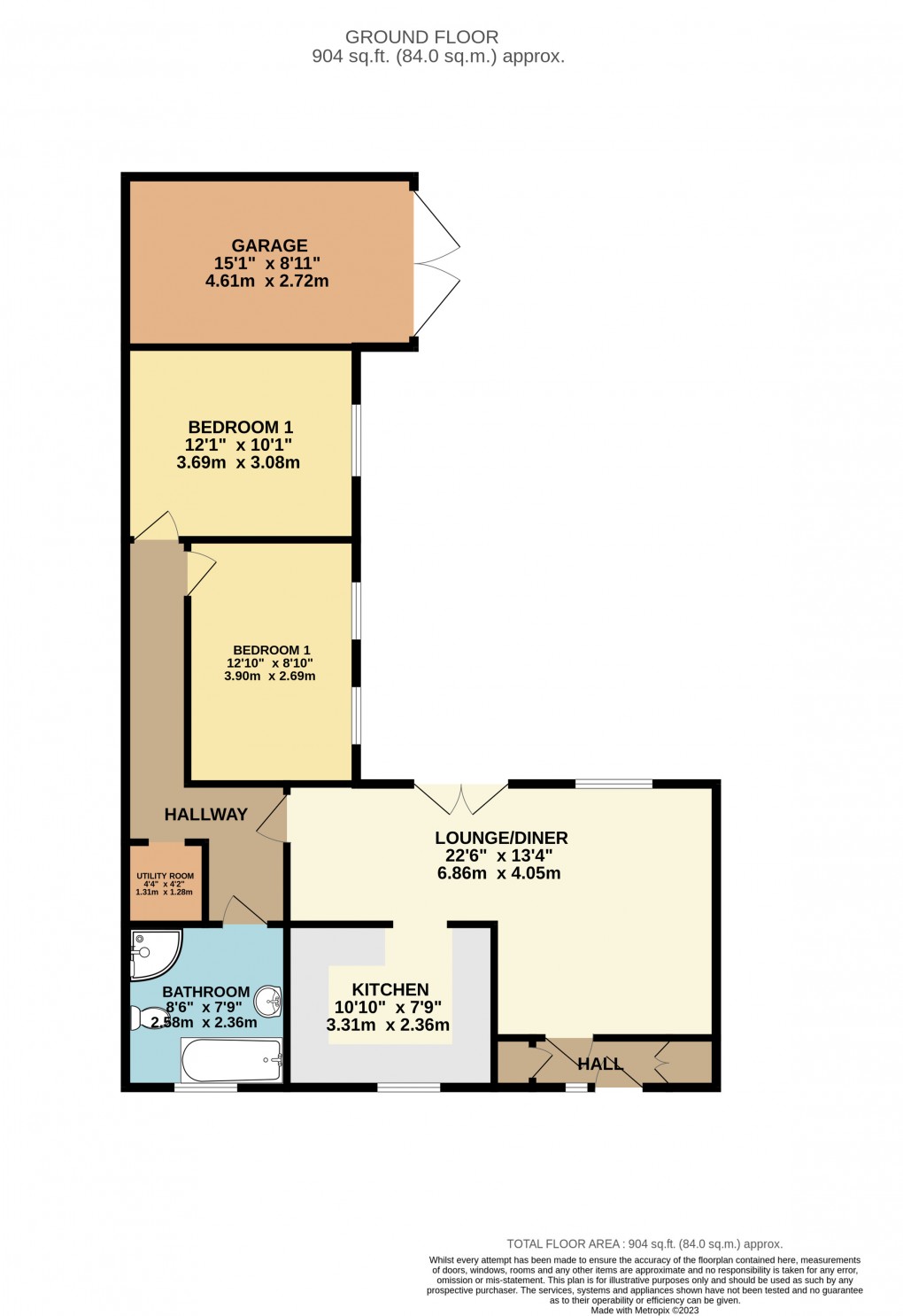 Floorplan for Sherington, Newport Pagnell, Buckinghamshire