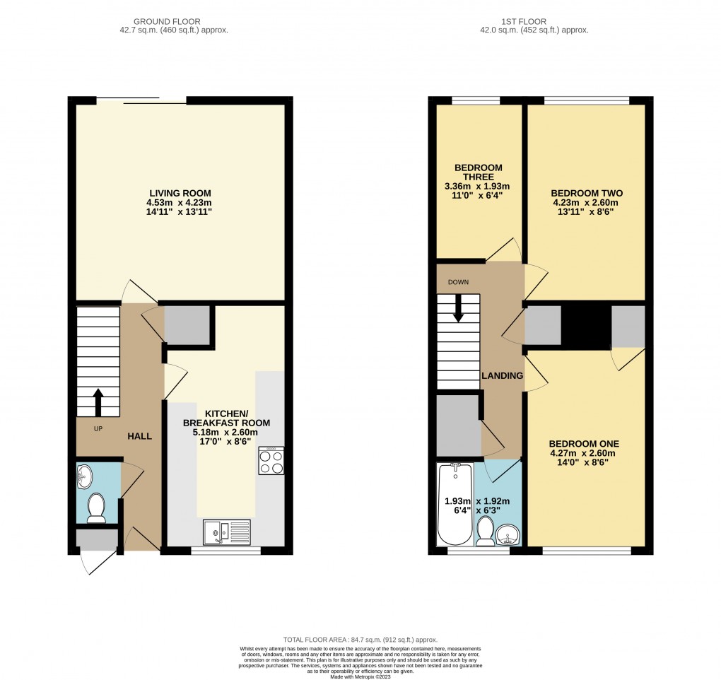 Floorplan for Bletchley, Milton Keynes, Buckinghamshire