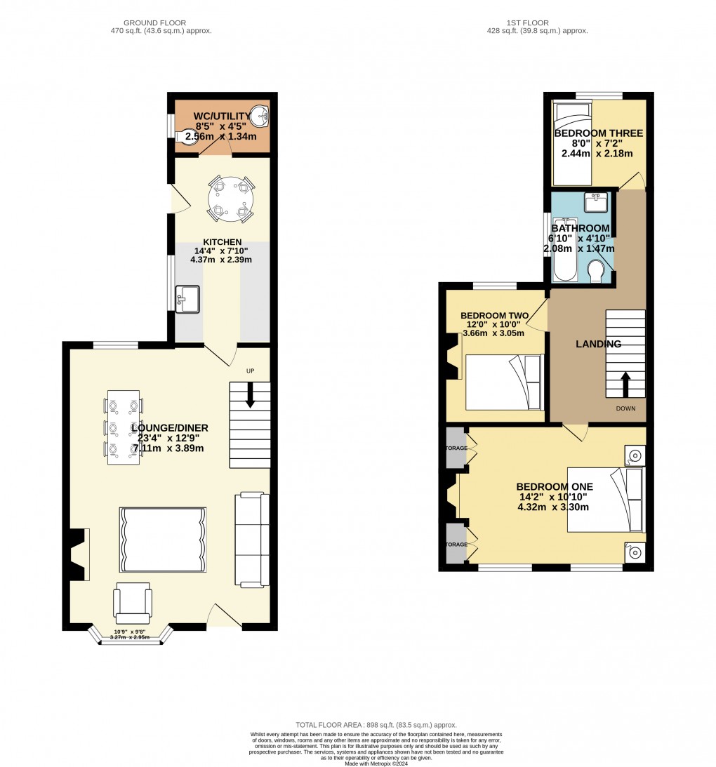 Floorplan for Newport Pagnell, Milton Keynes, Buckinghamshire