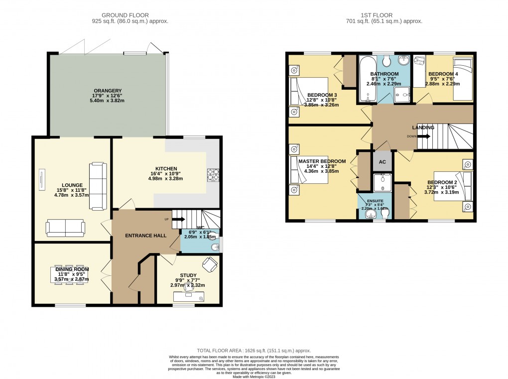 Floorplan for Oakridge Park, Milton Keynes, Bucks