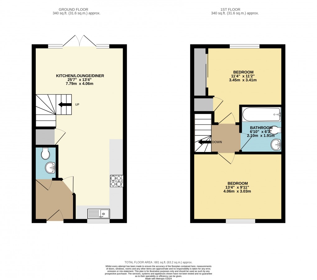 Floorplan for Glebe Farm, Milton Keynes, Buckinghamshire