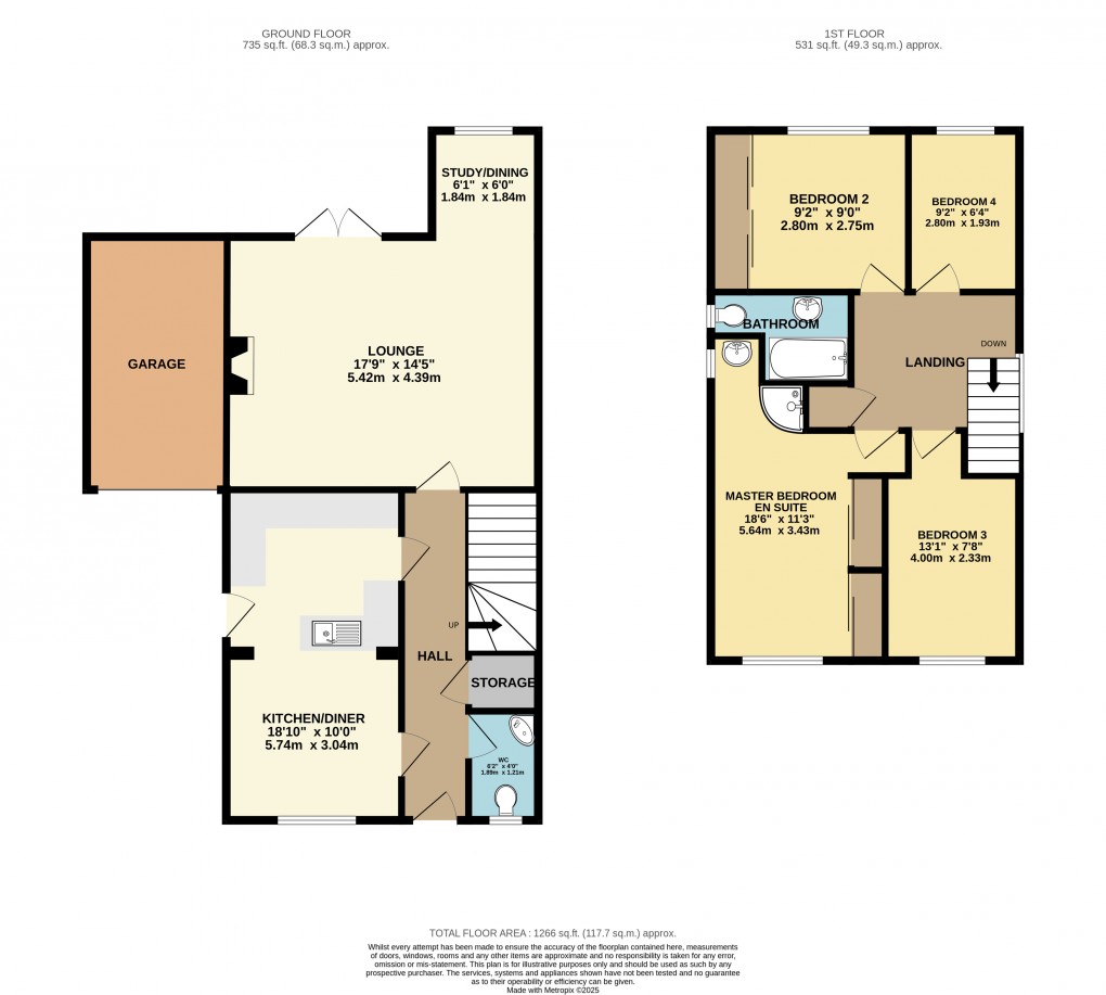 Floorplan for North Crawley, Buckinghamshire