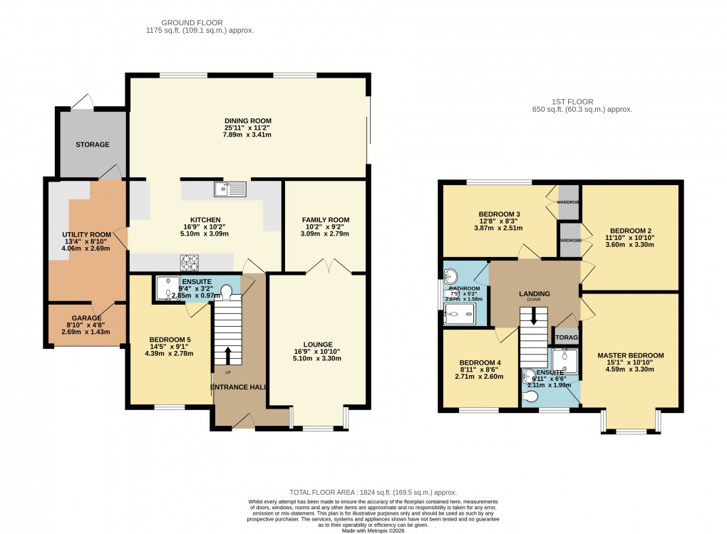 Floorplan for Shenley Lodge, Milton Keynes, Buckinghamshire