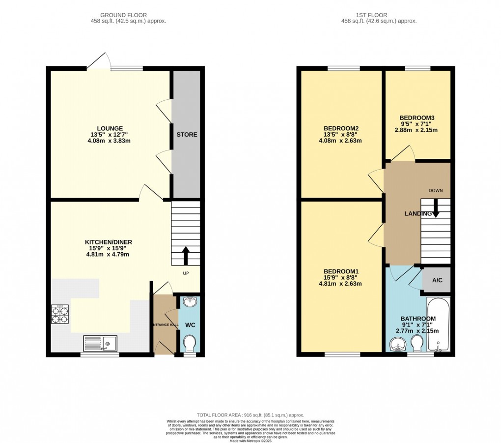 Floorplan for Stantonbury, Milton Keynes, Buckinghamshire