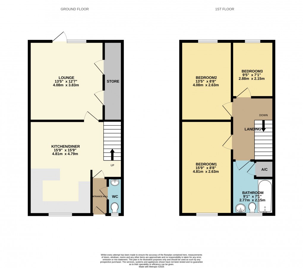 Floorplan for Stantonbury, Milton Keynes, Buckinghamshire