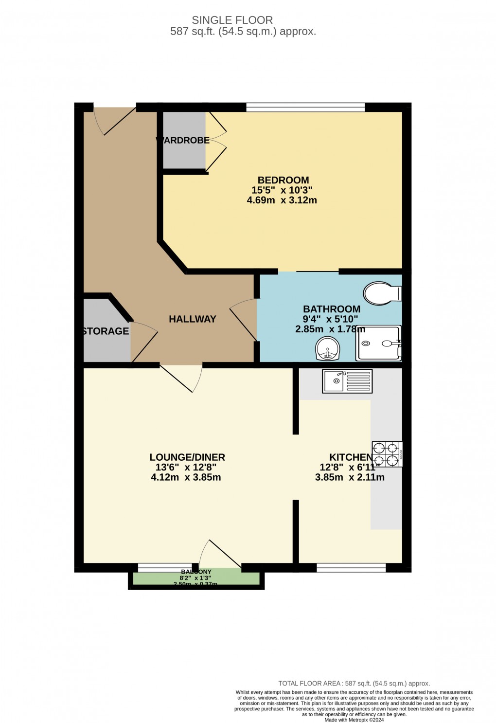 Floorplan for Westbury Lane, Newport Pagnell, Buckinghamshire
