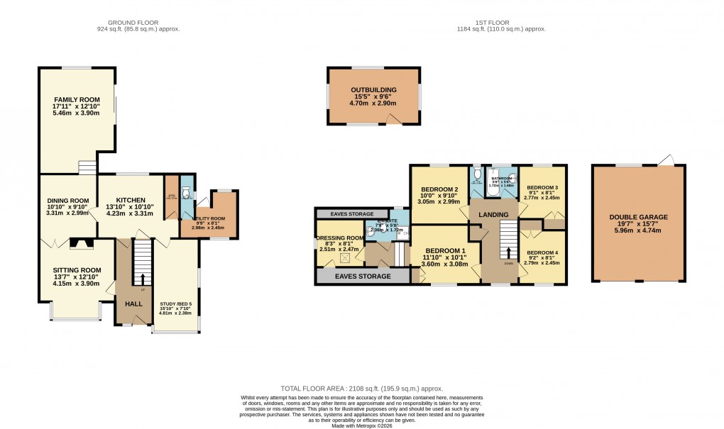 Floorplan for Sherington, Buckinghamshire