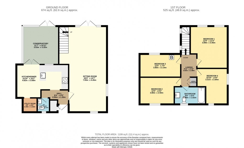 Floorplan for Great Linford, Milton Keynes, Buckinghamshire
