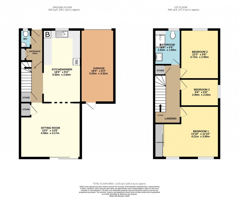 Floorplan for Stantonbury, Milton Keynes, Buckinghamshire