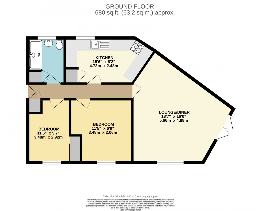 Floorplan for Oldbrook, Milton Keynes