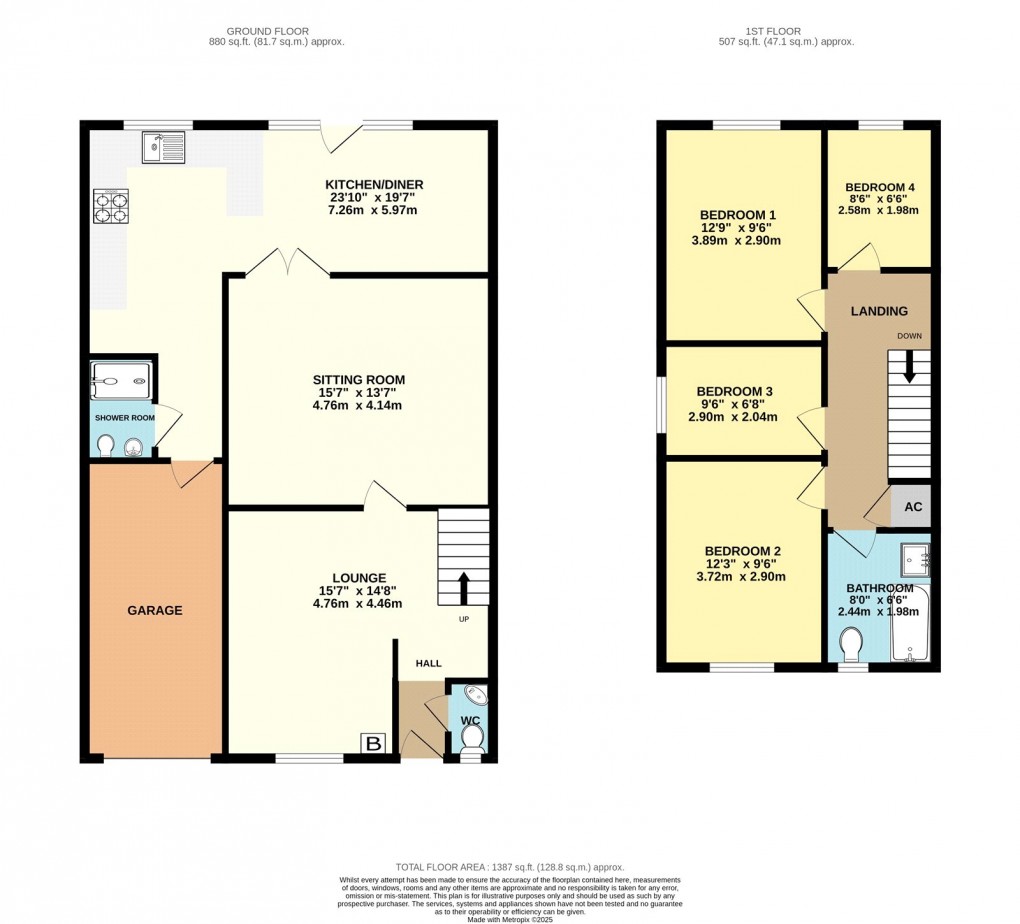Floorplan for Stantonbury, Milton Keynes, Buckinghamshire