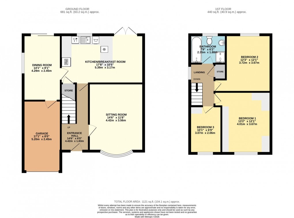 Floorplan for Newport Pagnell, Buckinghamshire