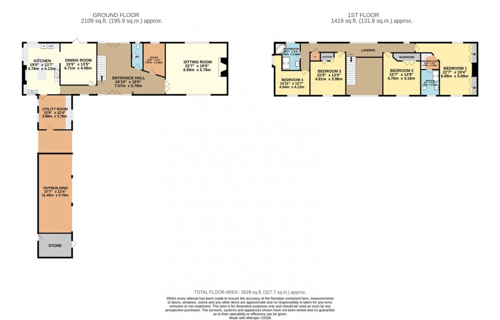 Floorplan for Haversham, Milton Keynes, Buckinghamshire