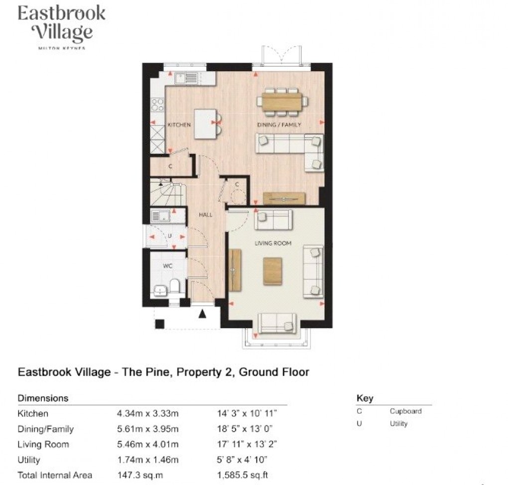 Floorplan for Milton Keynes, Buckinghamshire