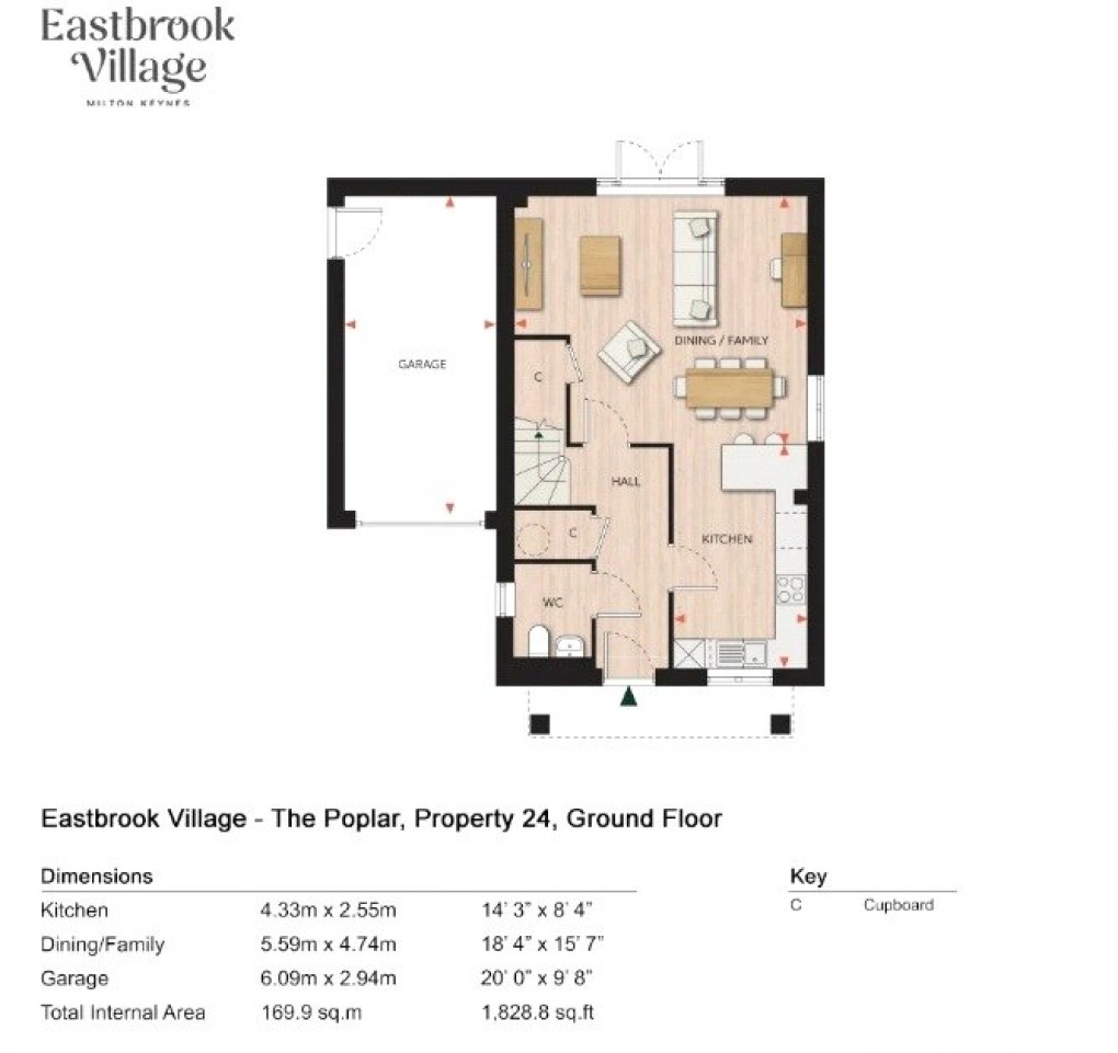 Floorplan for Milton Keynes, Buckinghamshire