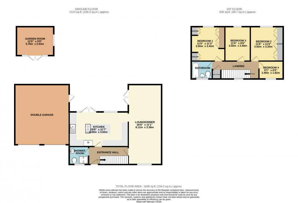 Floorplan for Great Linford, Milton Keynes, Buckinghamshire