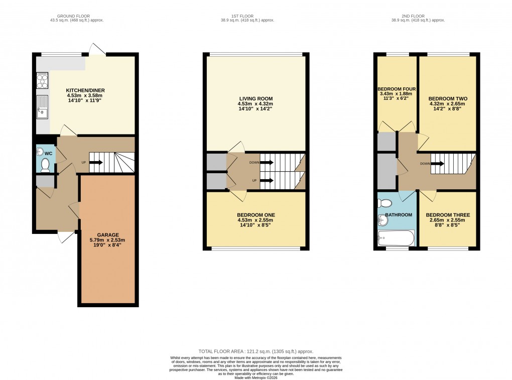 Floorplan for Bletchley, Milton Keynes