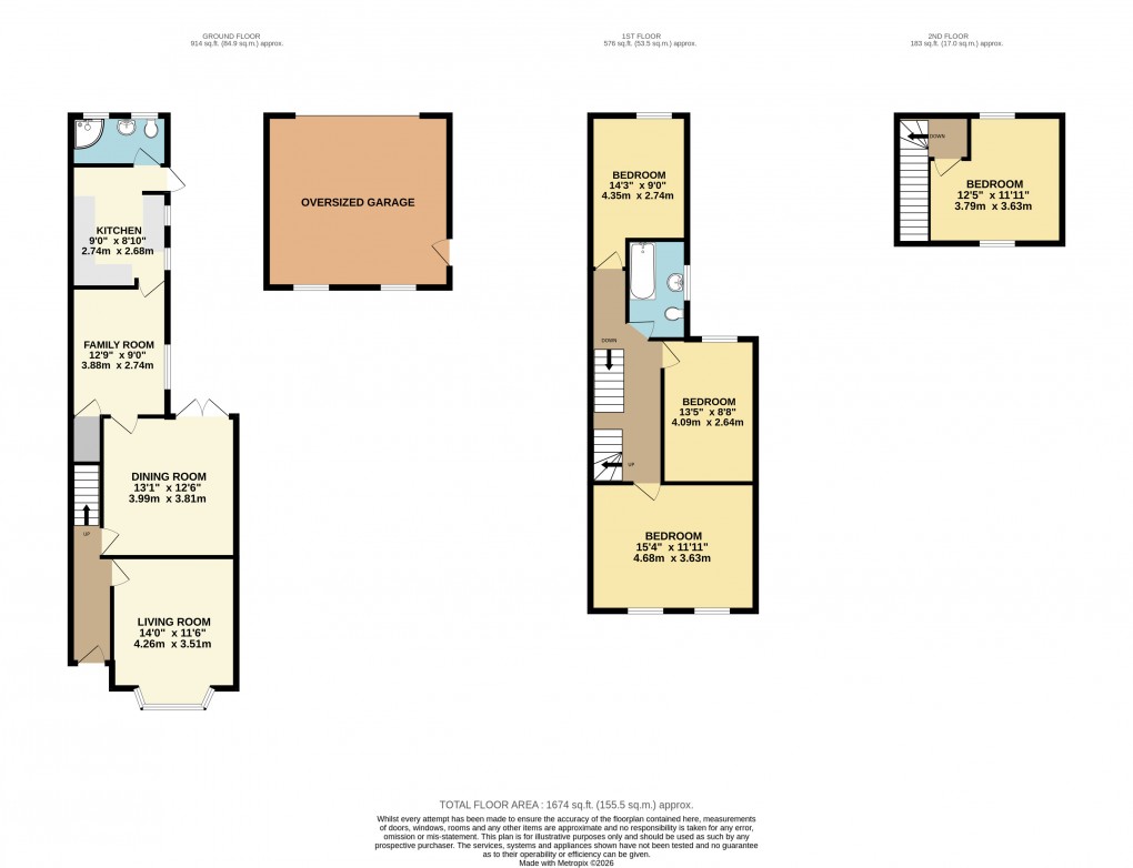Floorplan for Wolverton, Milton Keynes, Buckinghamshire