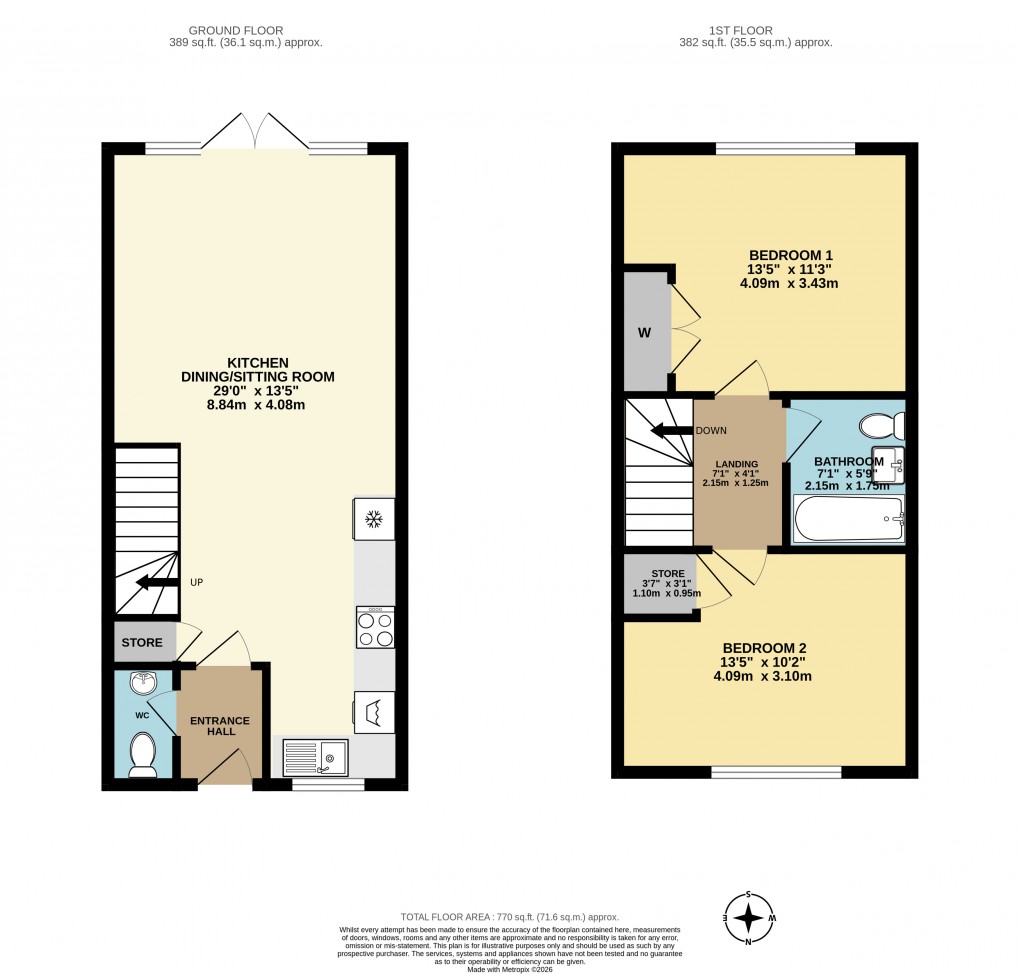 Floorplan for Hanslope, Milton Keynes, Buckinghamshire