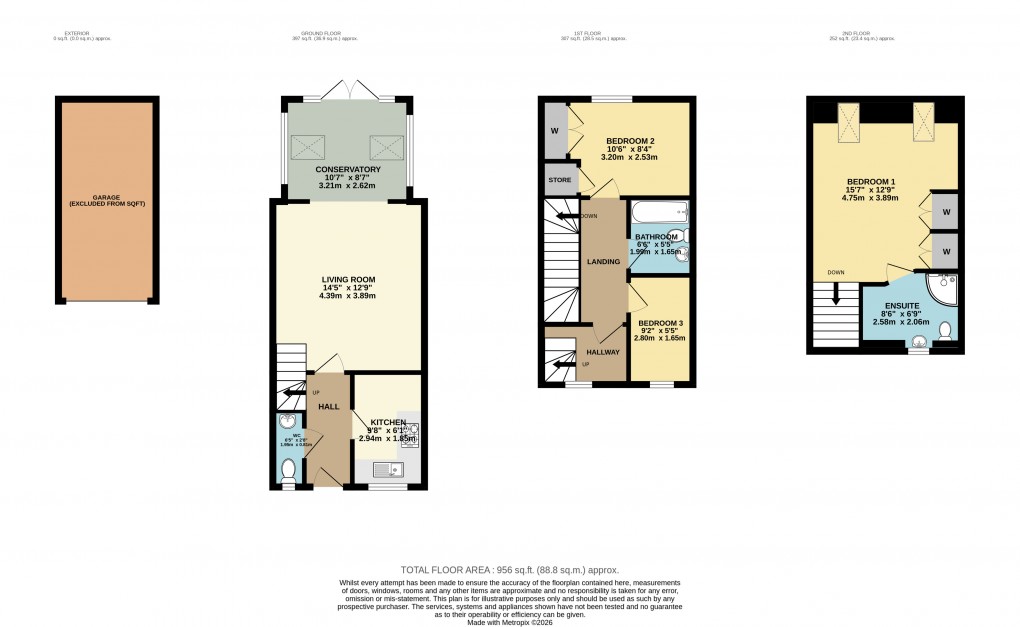 Floorplan for Deanshanger, Milton Keynes, Buckinghamshire