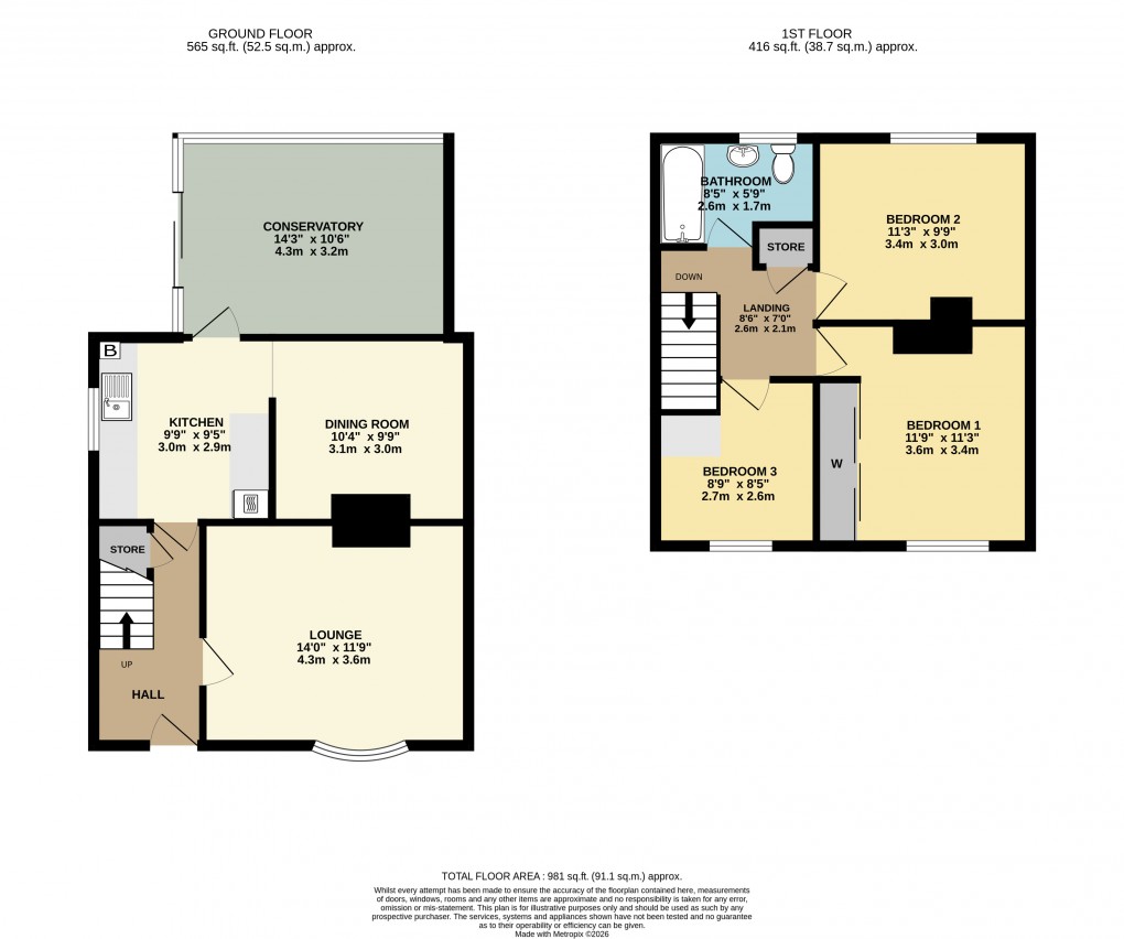 Floorplan for Newport Pagnell, Buckinghamshire