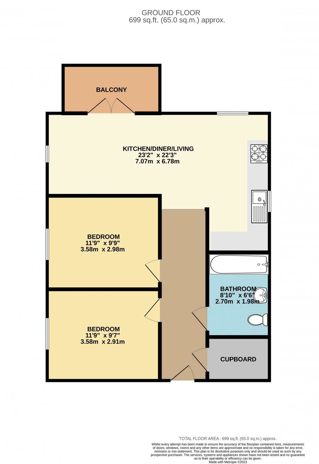 Floorplan for Luton